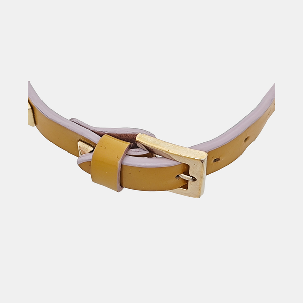 Leather Yellow Bracelet