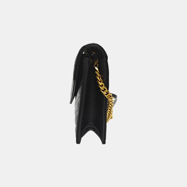 MONOGRAM WOC Chevron Calfskin Black