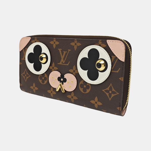 ZIPPY Monogram Coated Canvas Brown Wallet