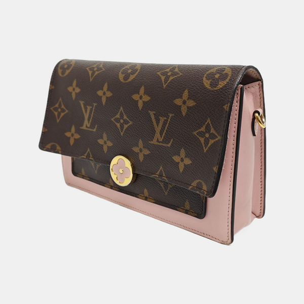 FLORE Monogram Coated Canvas Brown