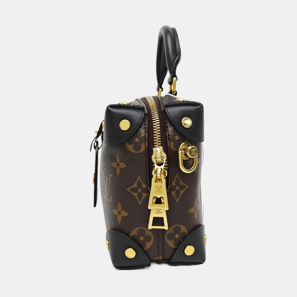PETITE MALLE Monogram Coated Canvas Brown