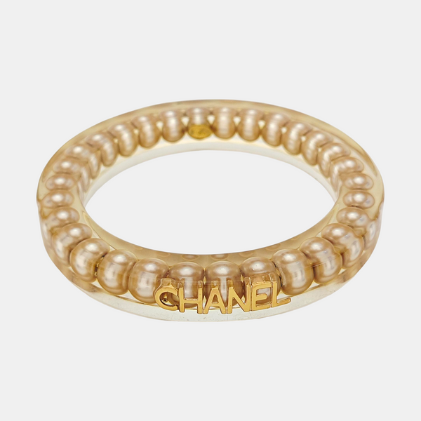 Synthetic Material Yellow Bangle