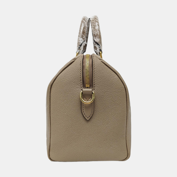 SPEEDY 25 Monogram Calfskin Beige