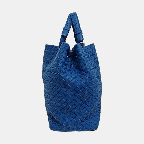 Lambskin Tote Bag Blue