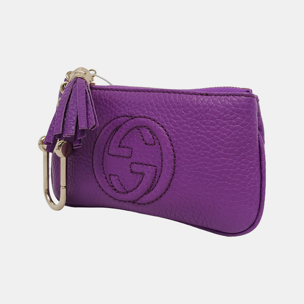 Calfskin Purple Wallet