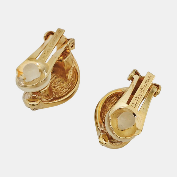 Metal Gold Clip On Earrings