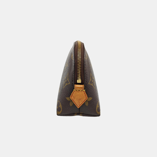 COSMETIC PM Monogram Coated Canvas Brown