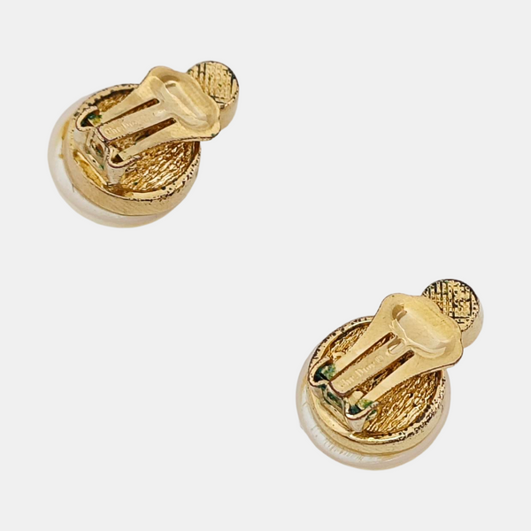 Metal Gold Clip On Earrings