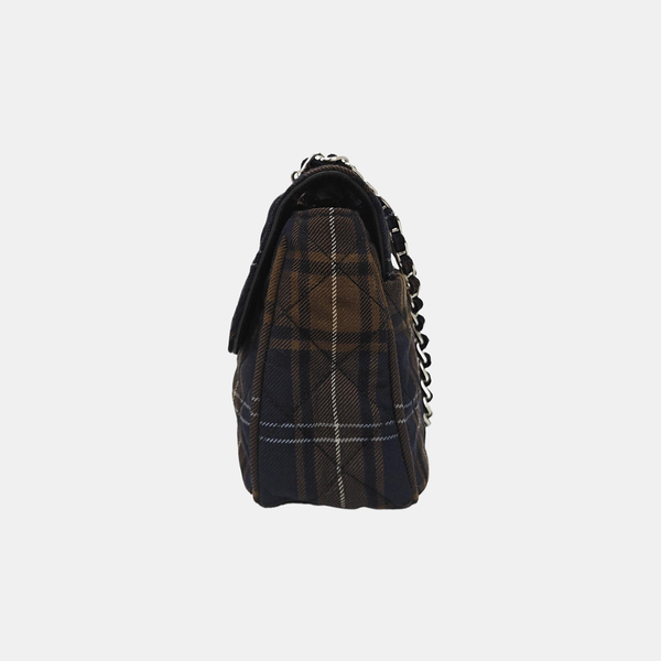 Quilted Fabric Crossbody Bag Multicolor