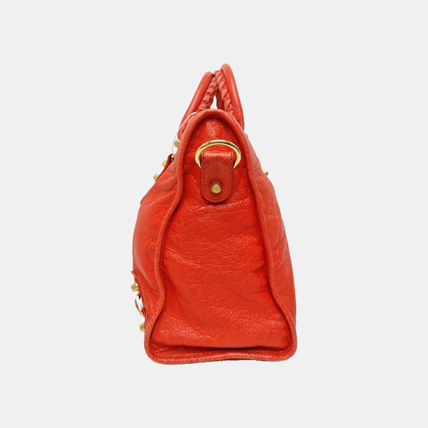 Classic City Medium Lambskin Orange