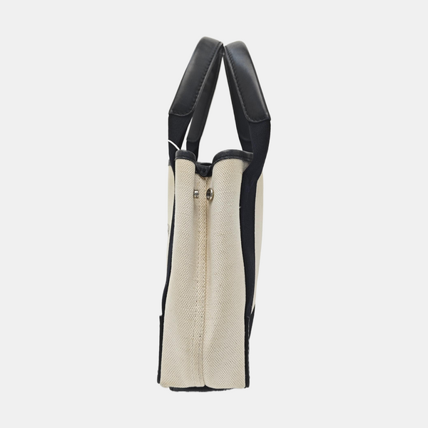 Navy Mini Canvas White