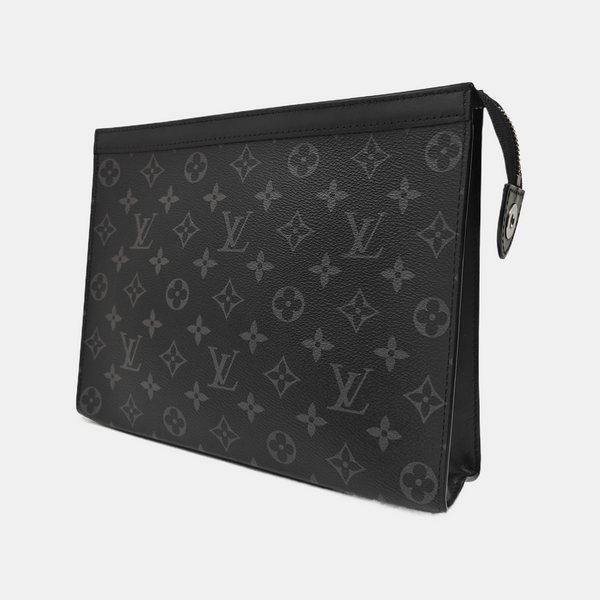 Pochette Voyag MM Monogram Coated Canvas Black