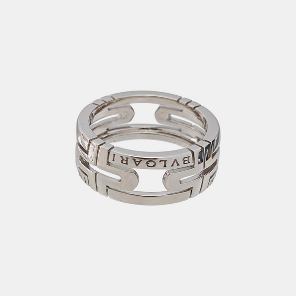 PARENTESI 18k White Gold Silver Ring EU 52
