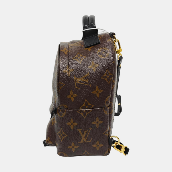 PALM SPRINGS Mini Monogram Coated Canvas Brown