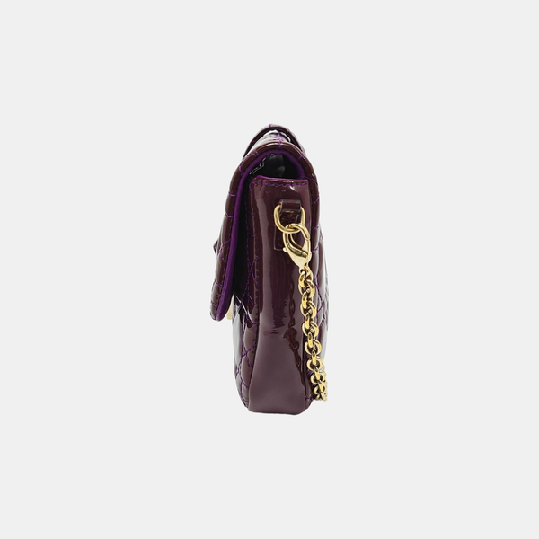New Lock Cannage Calfskin Purple