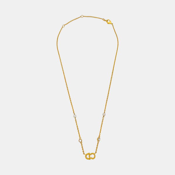 Authenticated pre-owned Clair D Lune Gold Tone Metal Gold Necklace - Necklace at Looply