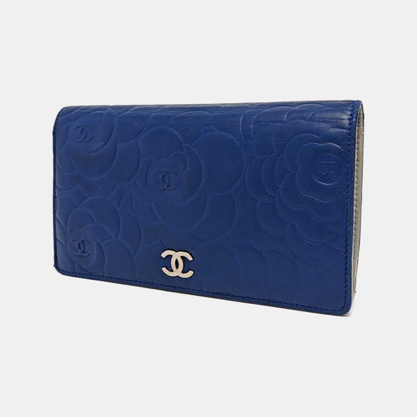 Lambskin Wallet Blue