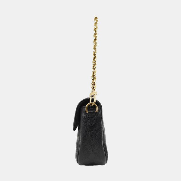 IVY Monogram Calfskin Black