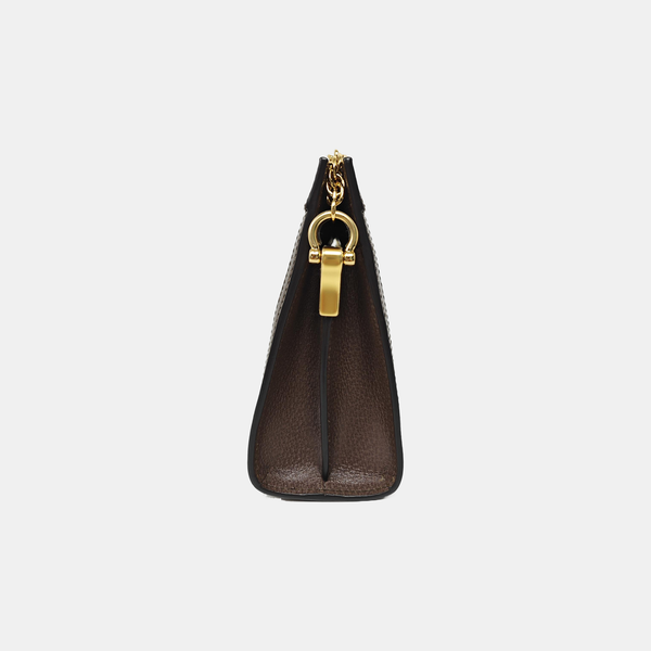 Ophidia Small Monogram Coated Canvas Beige
