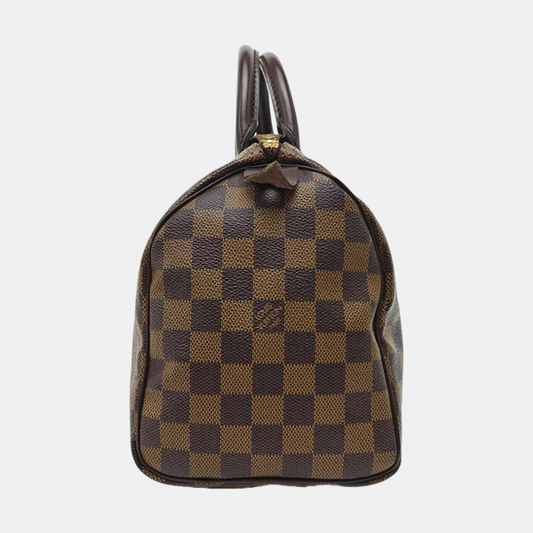 SPEEDY 25 Damier Ebene Coated Canvas Brown