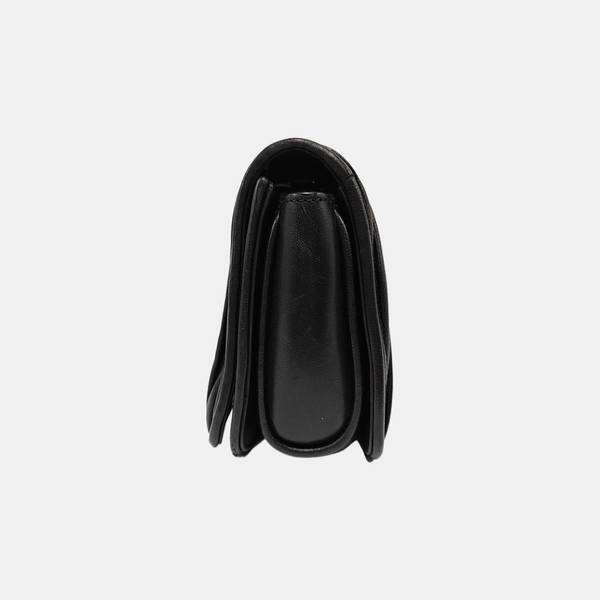 Quilted Lambskin Crossbody Bag Black