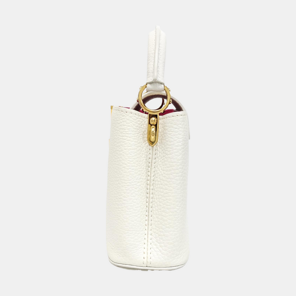 CAPUCINES Mini Calfskin White
