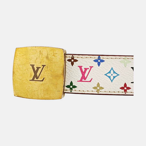 Coated Canvas Belt White