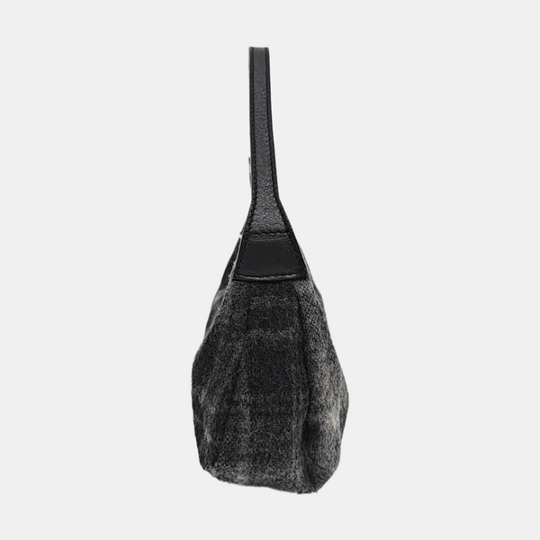 Fabric Top Handle Bag Black