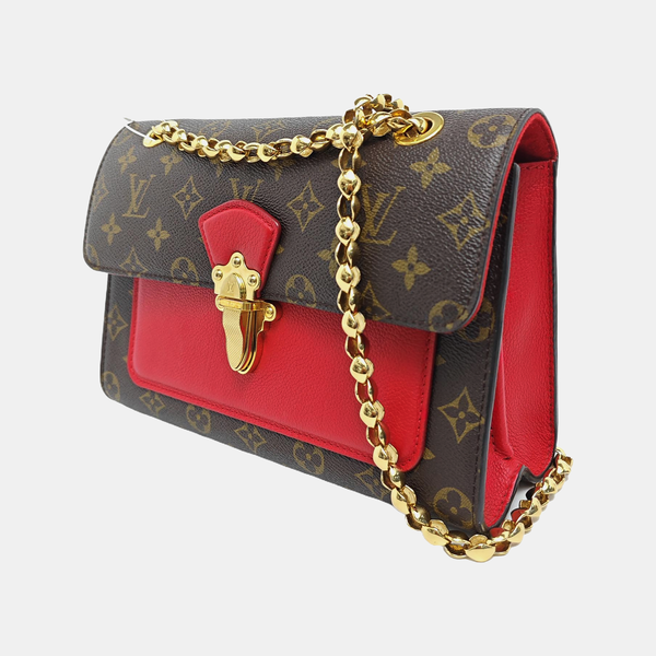 VICTOIRE Monogram Coated Canvas Brown