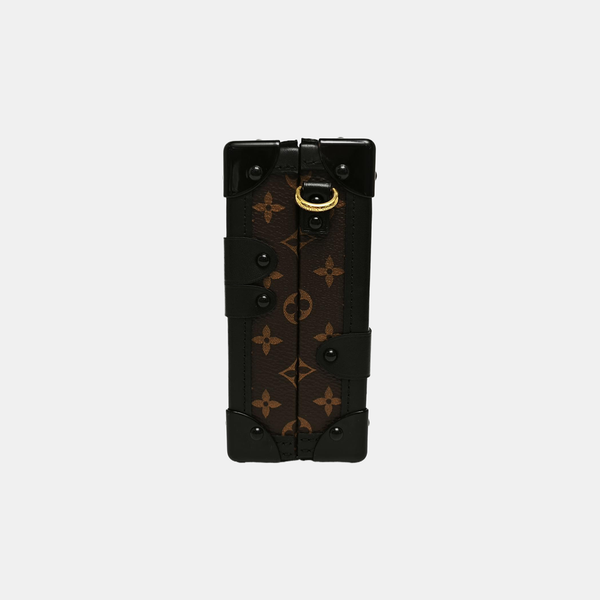 PETITE MALLE Monogram Coated Canvas Brown