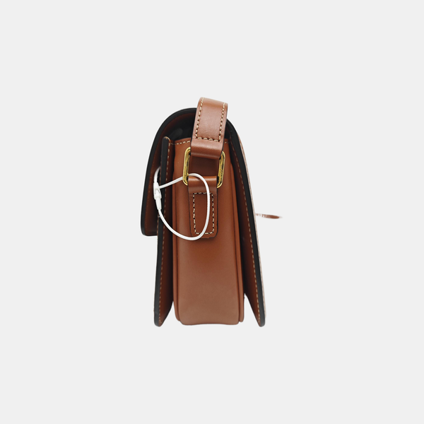 TRIOMPHE Small Coated Canvas Brown