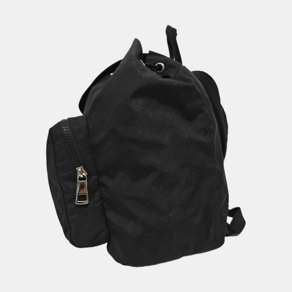 Monogram Nylon Backpack Black