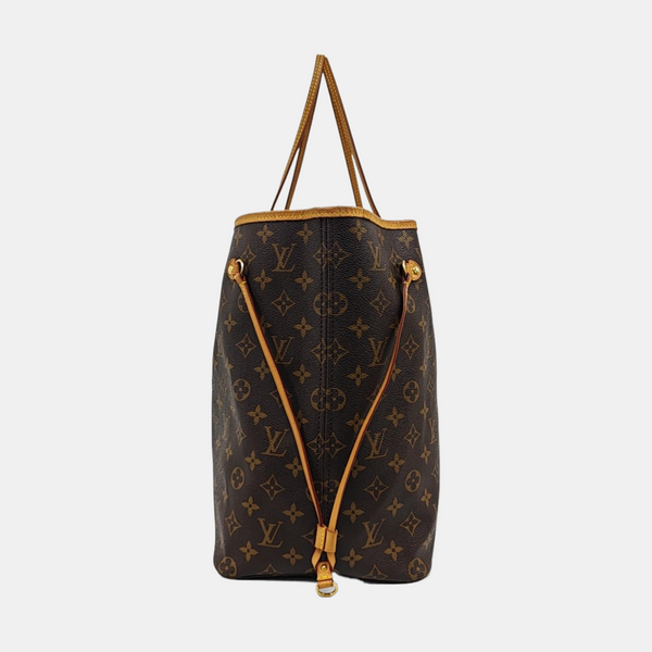 NEVERFULL GM Monogram Coated Canvas Brown