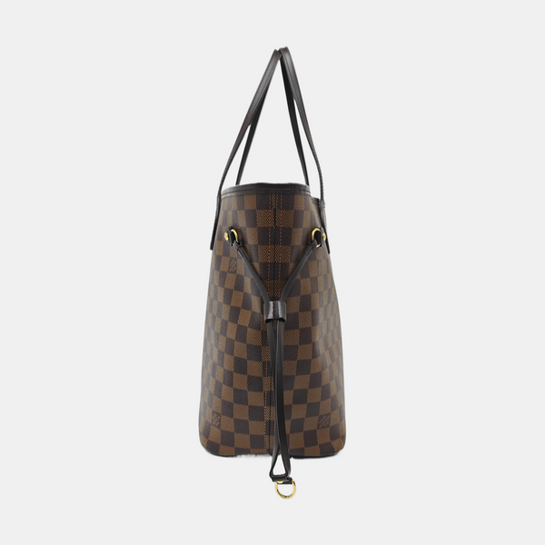 NEVERFULL MM Damier Ebene Coated Canvas Brown