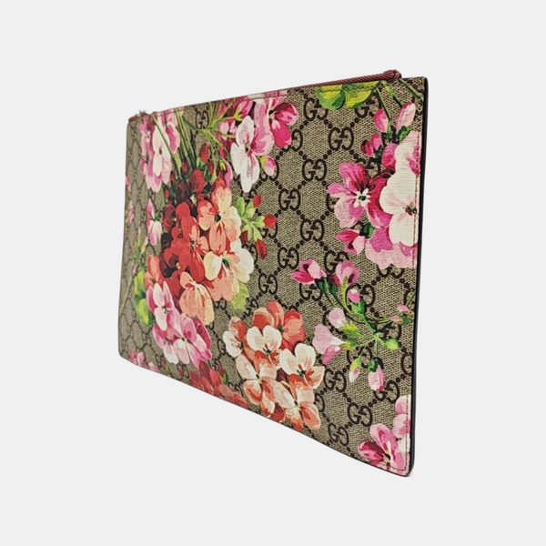 GG Blooms Coated Canvas Black