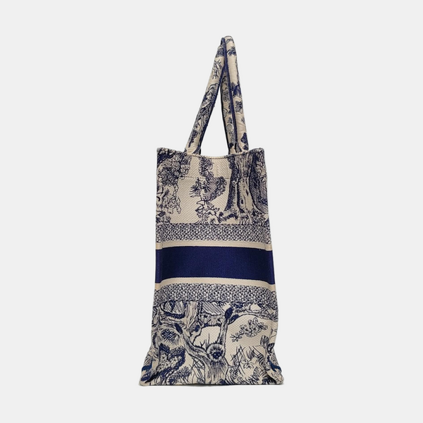 Book Tote Medium Canvas Blue