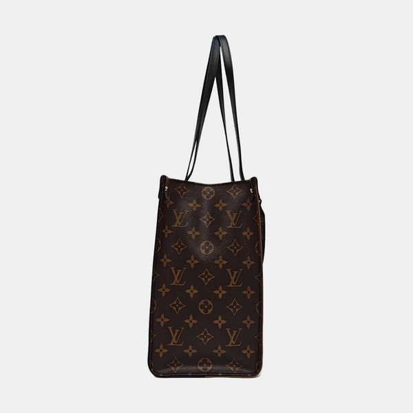 ONTHEGO MM Monogram Coated Canvas Brown