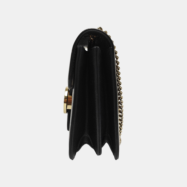 Interlocking G Small Calfskin Black