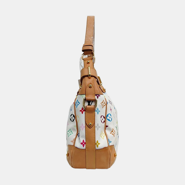 GRETA Monogram Coated Canvas White