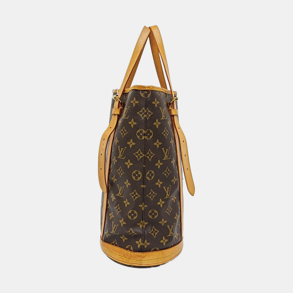 BUCKET GM Monogram Coated Canvas Brown