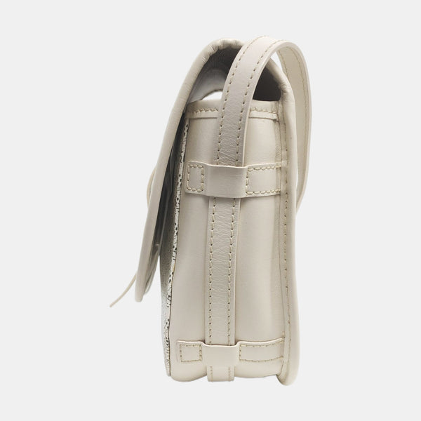 Authenticated pre-owned Belvedere Coated Canvas White - Shoulder Bag at Looply