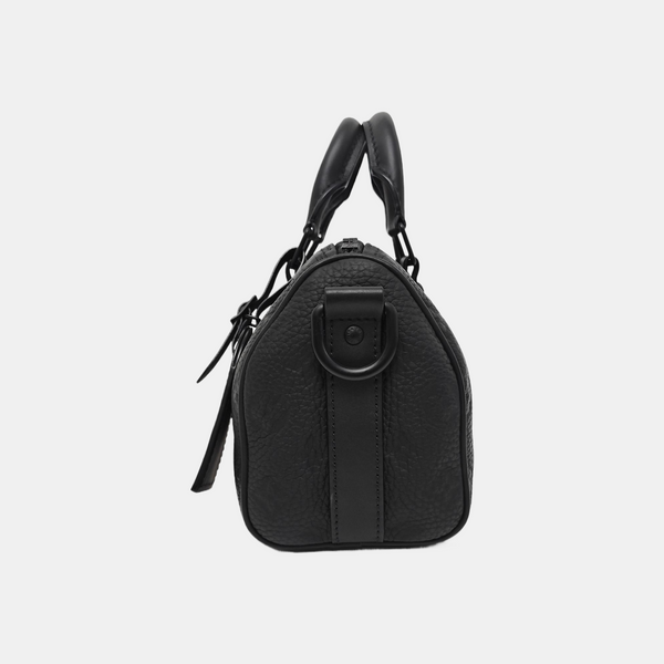 KEEPALL 25 Monogram Calfskin Black