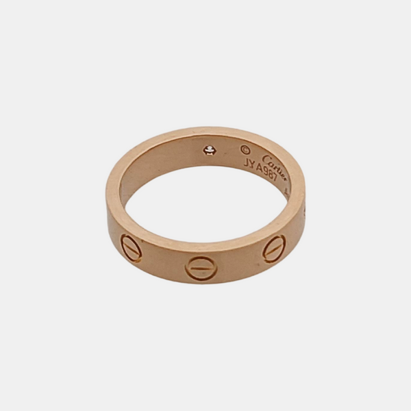 LOVE 18k Rose Gold Ring EU 49