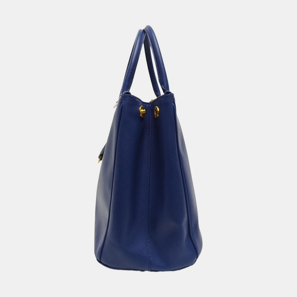 Galleria Extra Large Saffiano Calfskin Blue