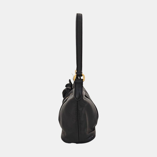 Lambskin Shoulder Bag Black