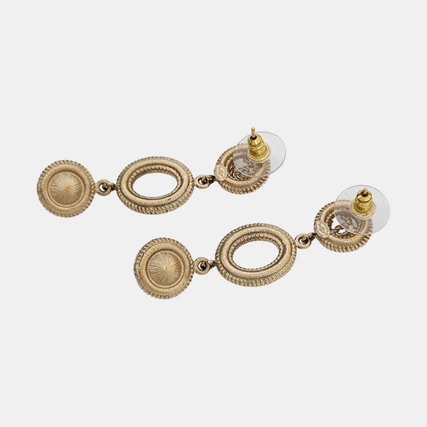 Metal Gold Stud Earrings