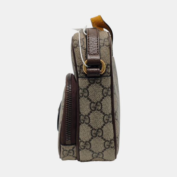 Neo Vintage Mini Monogram Coated Canvas Brown