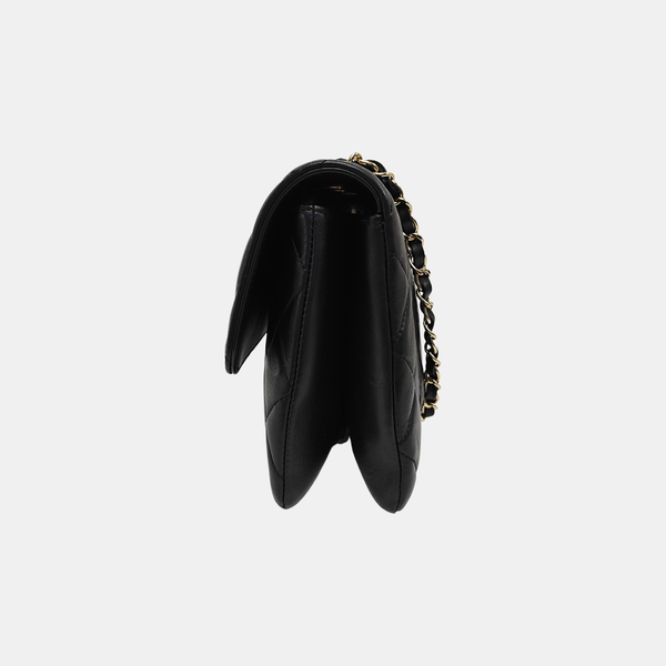 EX FLAP Quilted Lambskin Black