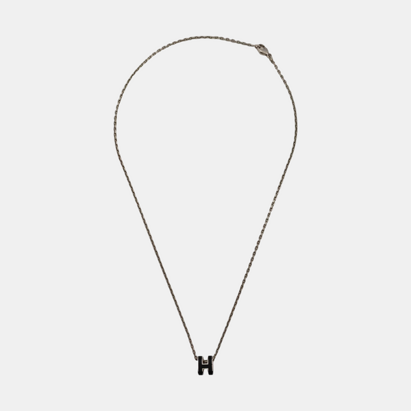 Pop H Metal Silver Necklace