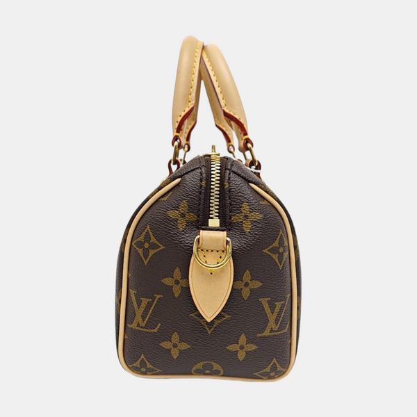 SPEEDY 20 Monogram Coated Canvas Brown